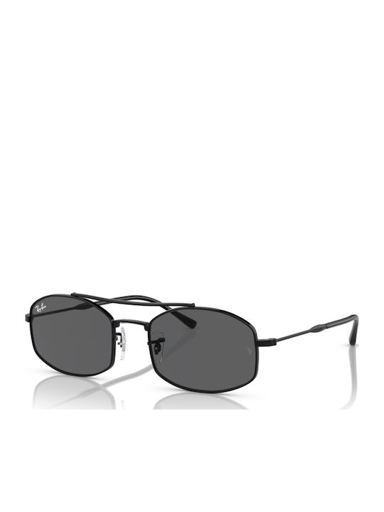 Ray Ban Unisex Sunglasses with Black Metal Frame and Black Lens RB3719 002/B1