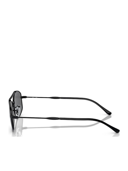 Ray Ban Unisex Sunglasses with Black Metal Frame and Black Lens RB3719 002/B1