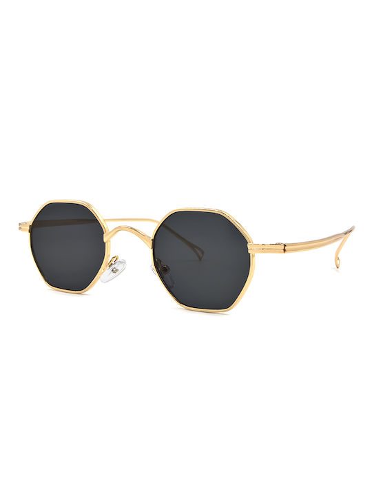 Awear Sunglasses with Gold Metal Frame and Gray Lens