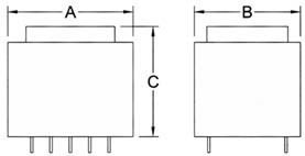 Thai Lin PCB 230V 5VA 1x9V Thai Lin Transformer 5pcs 01.090.0088