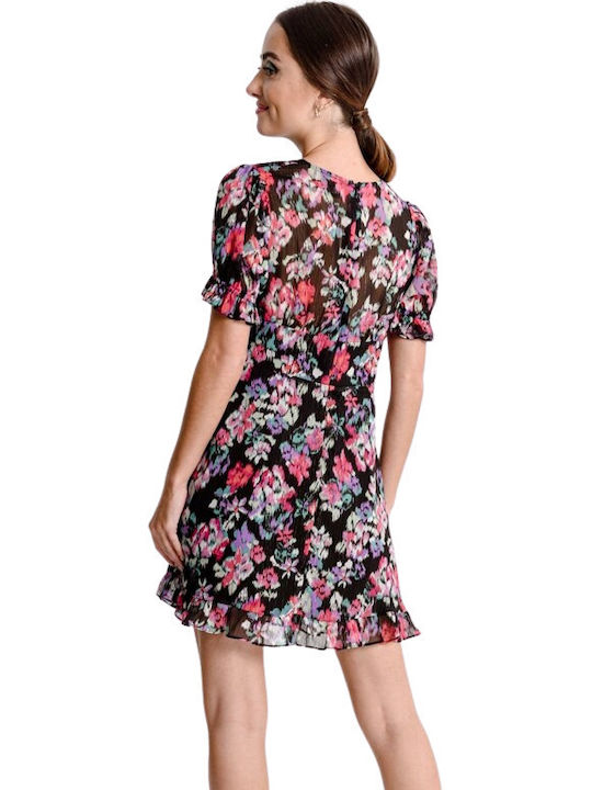 Molly Bracken Molly Ladies Woven Dress Καλοκαιρινό Mini Φόρεμα Μαύρο