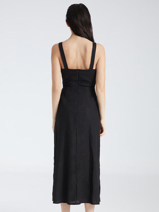 Symphony Sommer Midi Kleid Schwarz