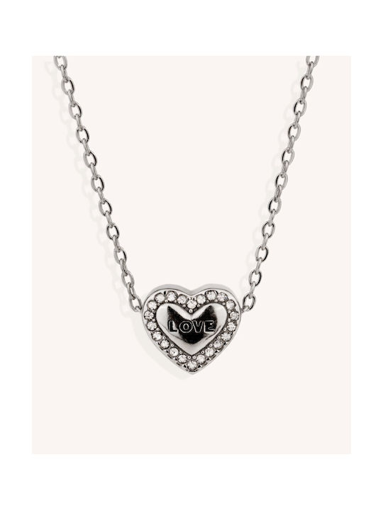 StanStefan Necklace with design Heart from Gold Plated Steel