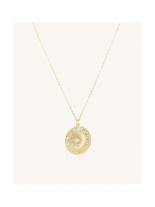 StanStefan Necklace from Gold Plated Silver with Zircon