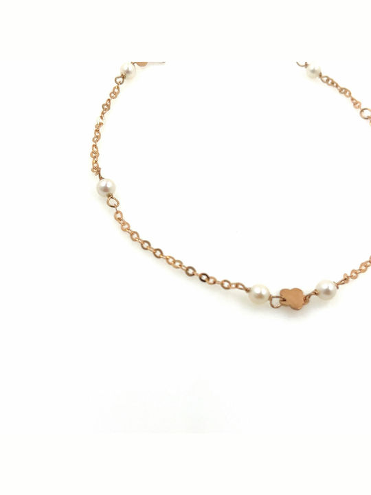 CHrysolithos Bracelet Chain made of Gold 9K with Pearls