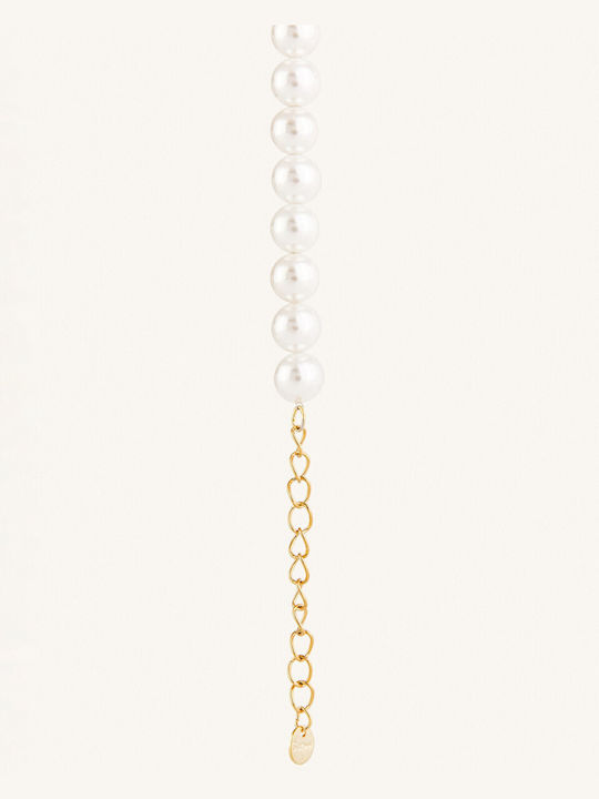 StanStefan Bracelet made of Steel Gold Plated with Pearls