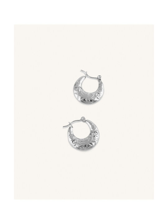 Earrings Hoops made of Steel