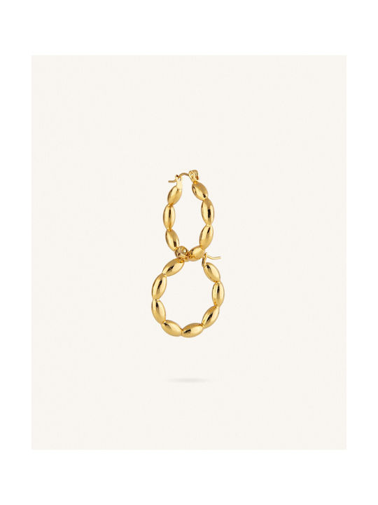 Earrings Hoops made of Steel Gold Plated