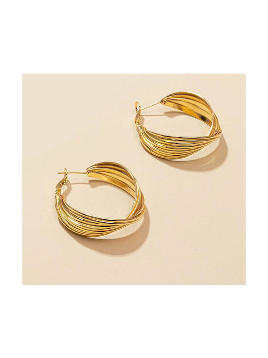 Earrings Hoops Gold Plated