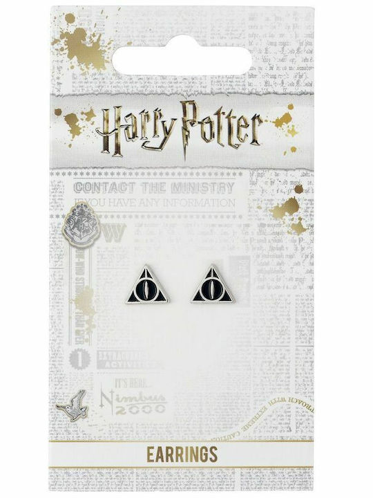 The Carat Shop Harry Potter Deathly Hallows Σκουλαρίκια Καρφωτά από Ασήμι με Πέτρες Μαύρα The Carat Shop Harry Potter Deathly Hallows Σκουλαρίκια Καρφωτά από Ασήμι με Πέτρες Μαύρα