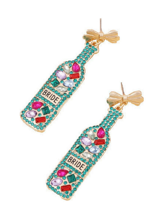 Tatu Moyo Earrings Gold Plated with Stones