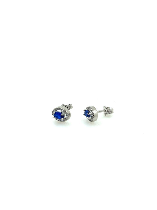 CHrysolithos Earrings made of Platinum with Stones