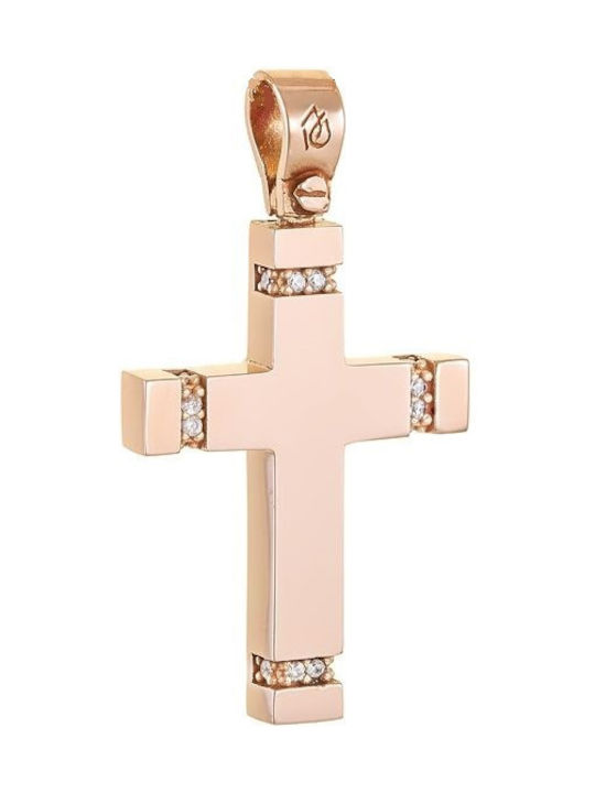 Weißgold Kreuz 14K