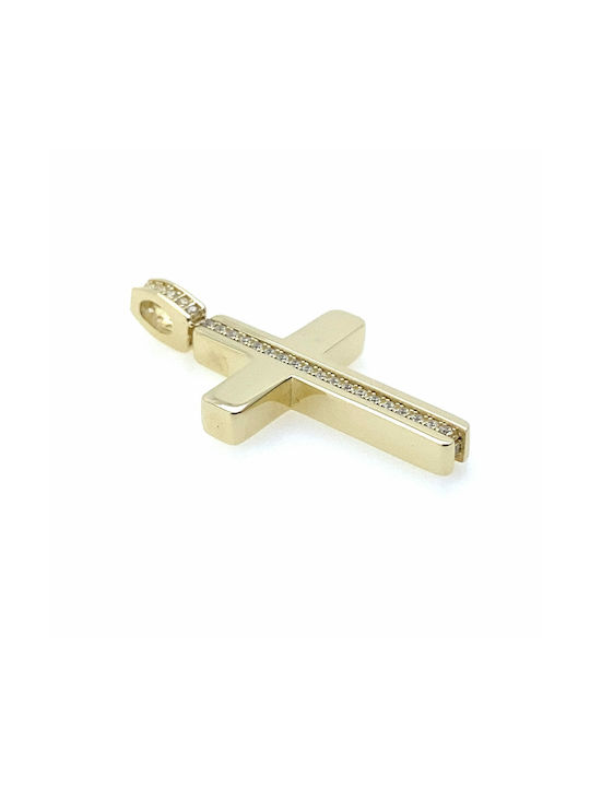 Gold Cross 14K Double Sided