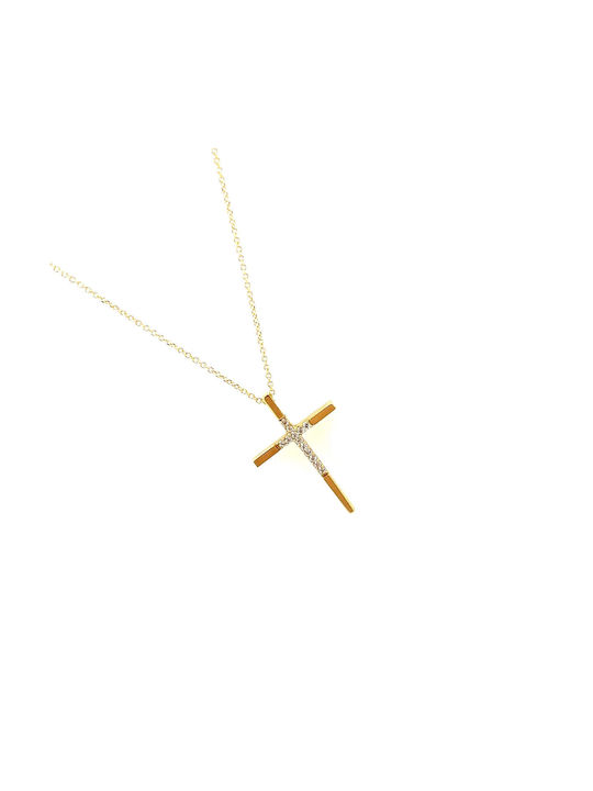 Gold Cross 14K with Chain