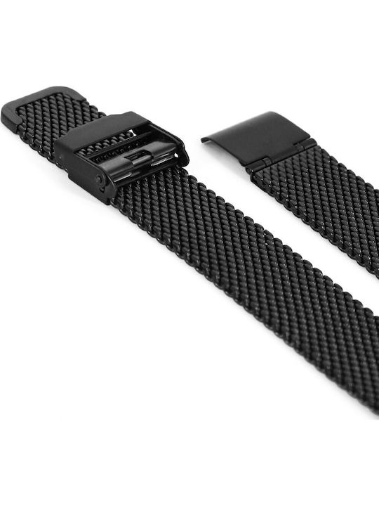 Vitopoulos Metallic-Armband Schwarz 22mm