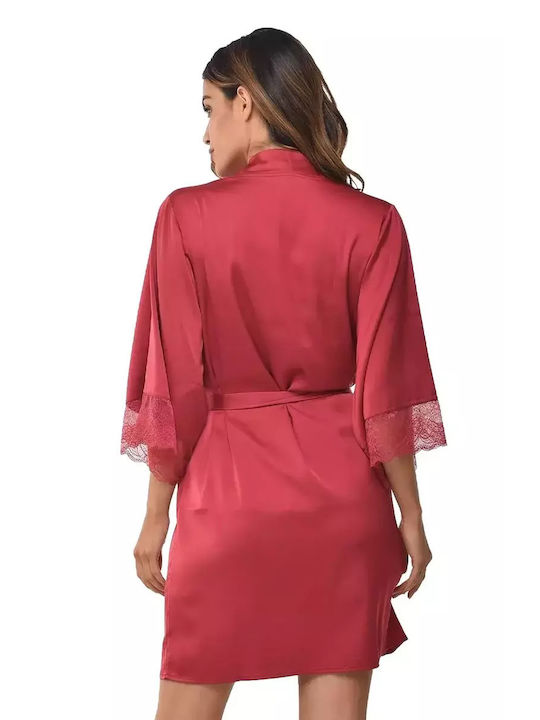 Bonatti Winter Women's Satin Robe Burgundy Jill