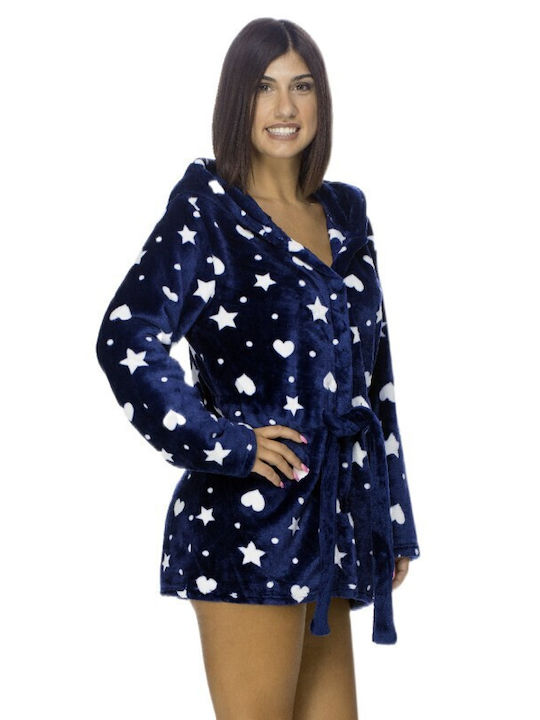 Koyote Winter Women's Fleece Robe Blue