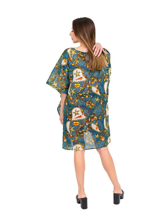 Aquablue Damen Kaftan Strand Türkis