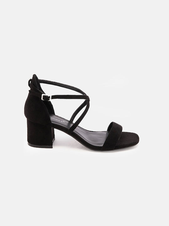 InShoes Suede Women's Sandals Black