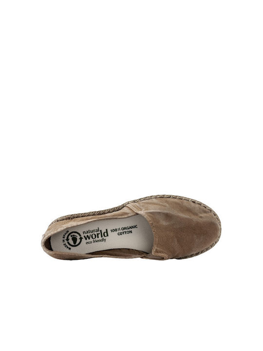 Natural World Women's Fabric Espadrilles Beige