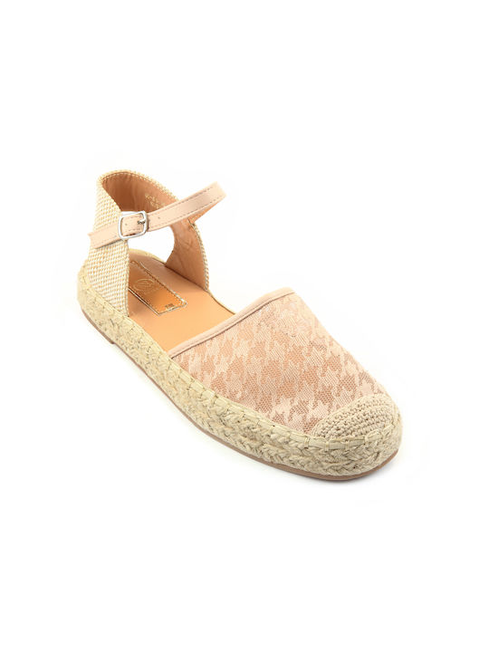 Fshoes Women's Knitted Espadrilles Beige