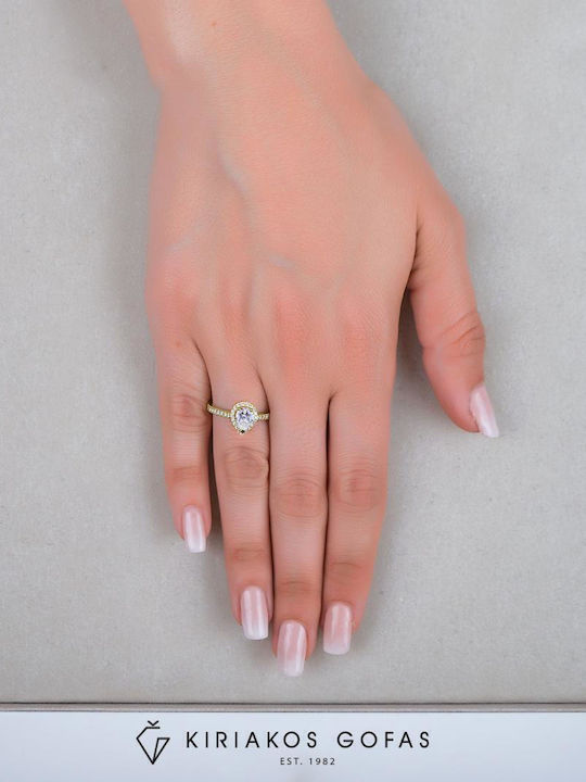 Inel Solitar din Aur 14K