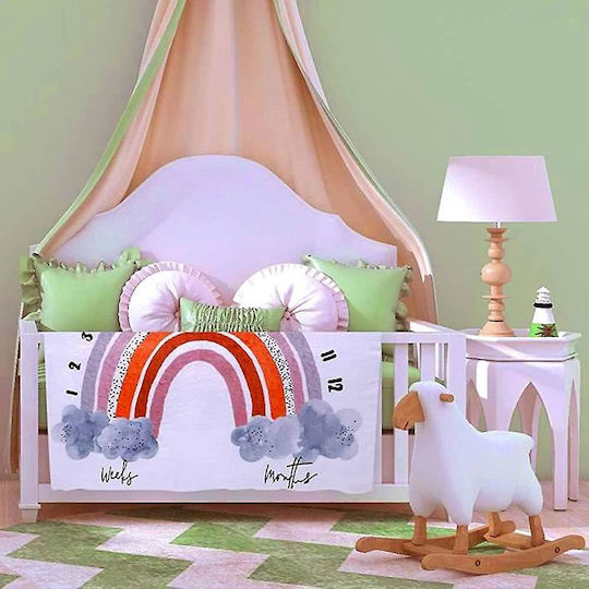 Queen Mother Baby Photography Sheet Rainbow