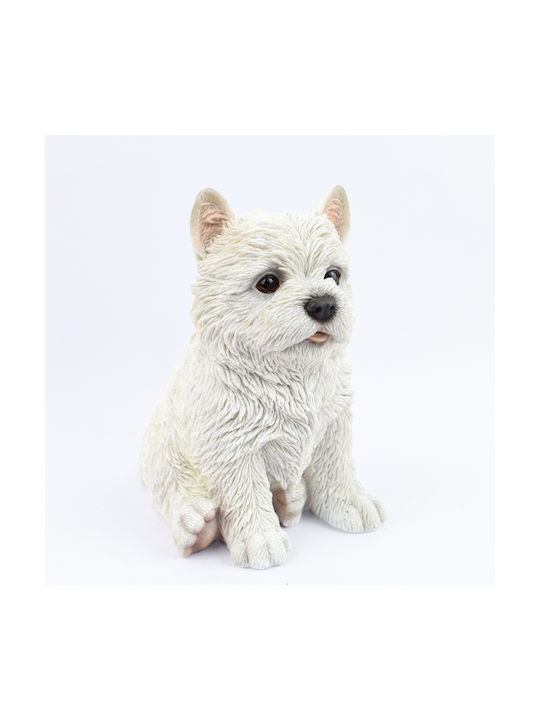 Decorative Dog Polyresin 10.5x14.5x17cm 1pcs