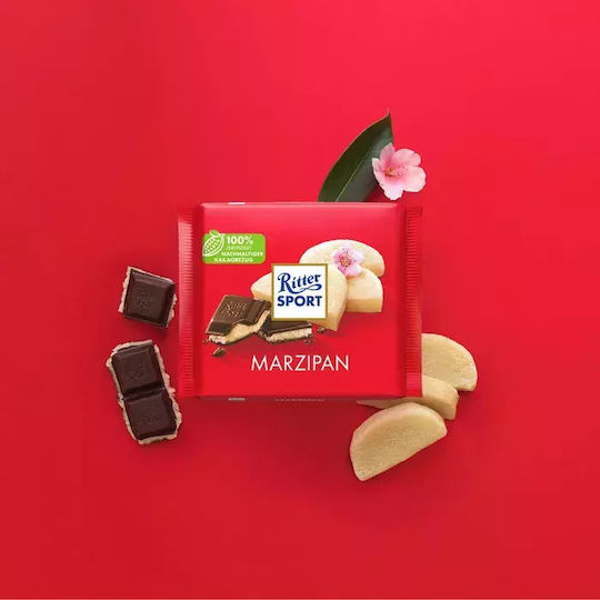 Ritter Sport Chocolate Dark almond with 100% Cocoa 100gr