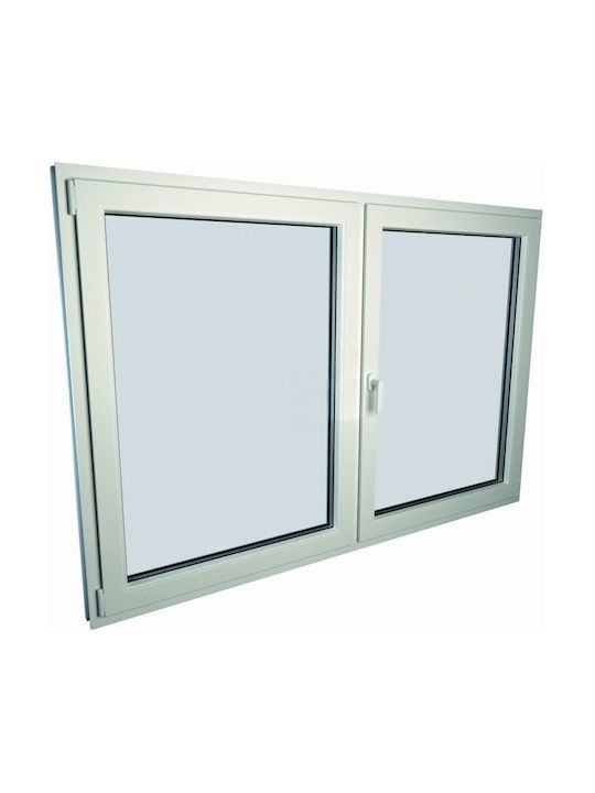 PVC Hinged Window W100xH95cm