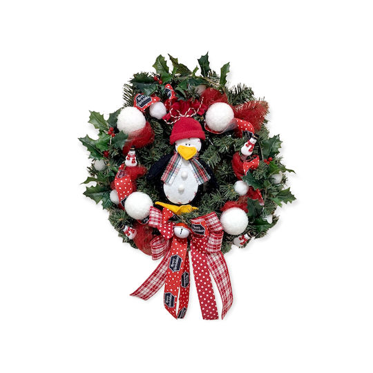 Christmas Decorative Wreath Battery Powered 45cm