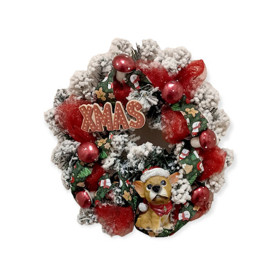 Christmas Decorative Wreath Battery Powered 25cm