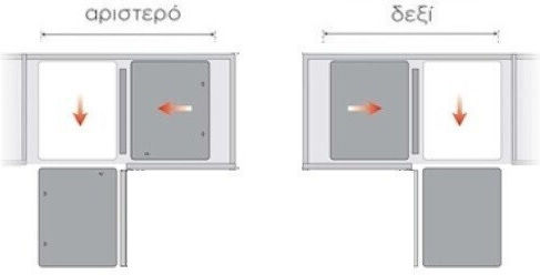 Lemi Magic Corner Cupboard Expanding Hardware with Brakes Silver 45x50cm 238-46105BDXBL