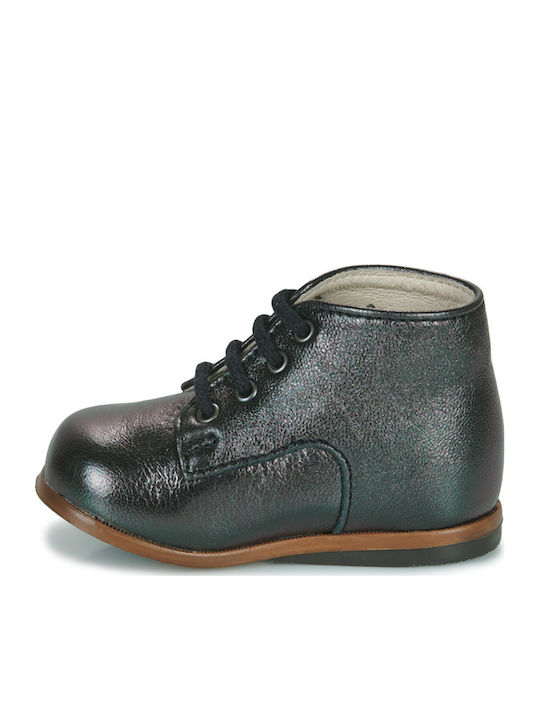 Kids Boots with Laces Black