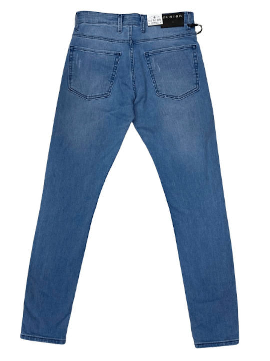 Senior Men's Jeans Pants in Slim Fit Blue