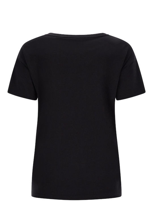 Freddy Women's Blouse Short Sleeve Black