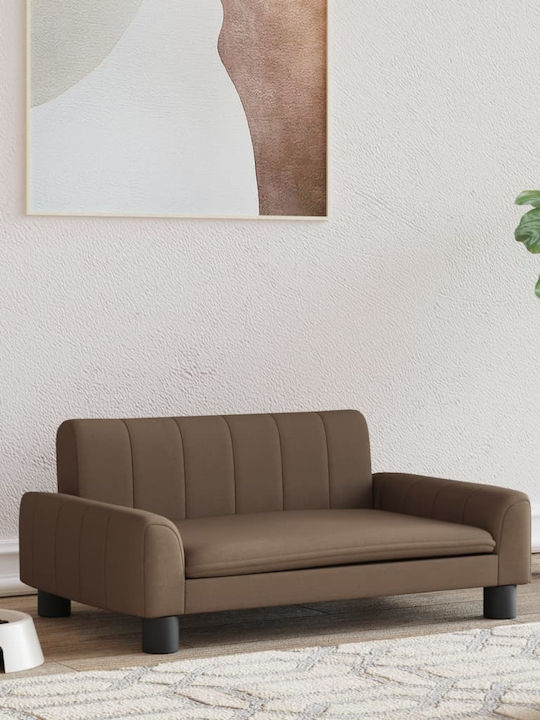 vidaXL Sofa Hundebett Braun 70x45cm.