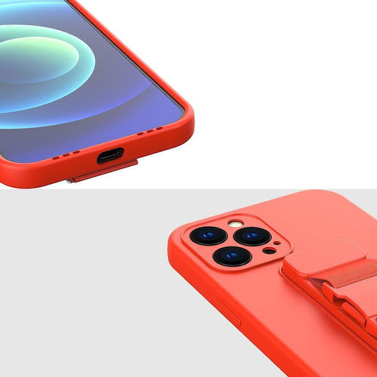 Rope Back Cover Σιλικόνης με Λουράκι Ροζ (Redmi Note 11 Pro)