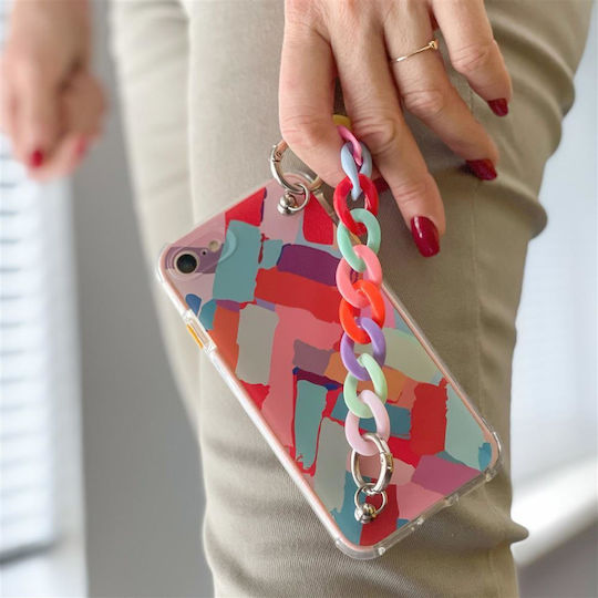 Color Chain Back Cover Plastic Multicolour (Galaxy A12)