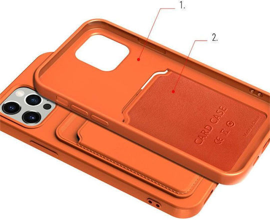 Card Портмоне Силикон Червен (Galaxy S21 5G)