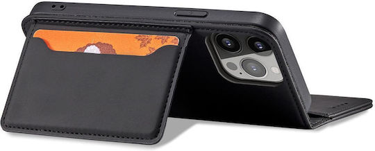 Magnet Card Book Silicone / Leather Black (Galaxy S23+)