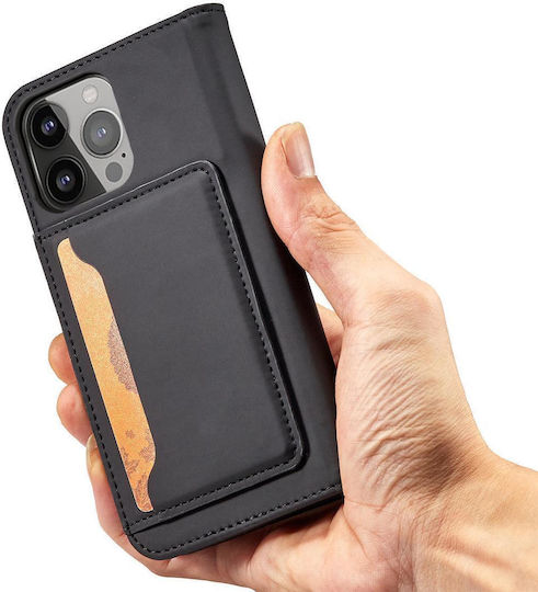 Magnet Card Book Silicone / Leather Black (Galaxy S23+)