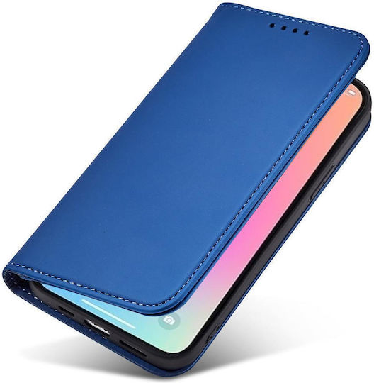 Magnet Card Book Σιλικόνης / Δερμάτινο Μπλε (Galaxy S23)