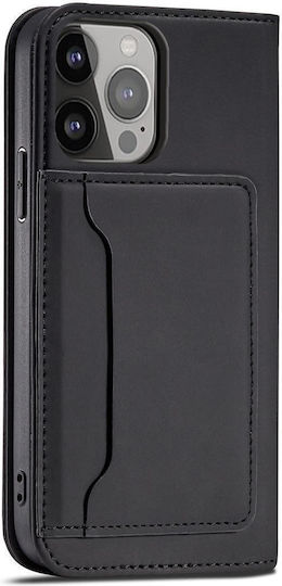 Magnet Card Book Silicone / Leather Black (Galaxy S23+)
