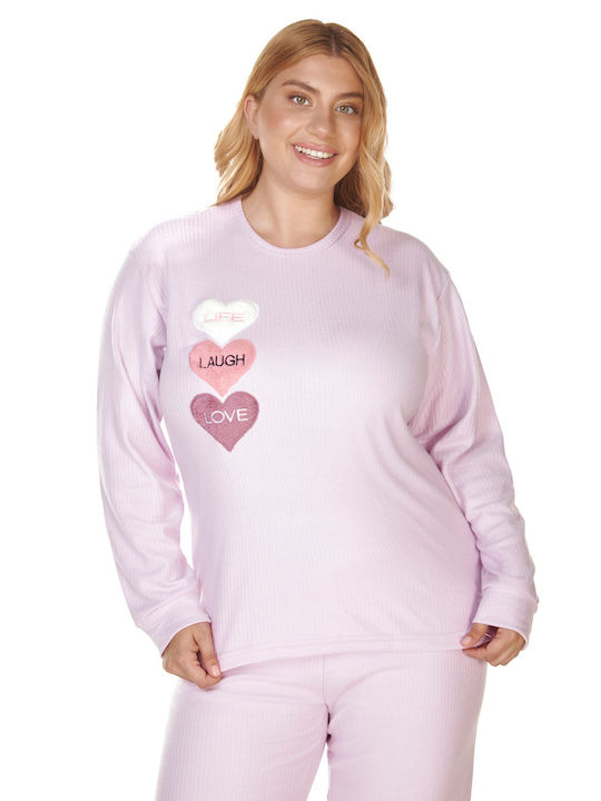 Comfort Set Winter Women's Pajamas Lilac