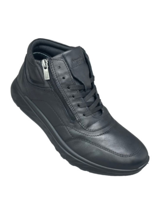 Leather Black Men's Boots Anatomical