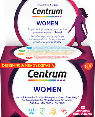 Centrum Women & Immunity Vitamin C Vitamin for Immune System Boost 1000mg Orange 30 tabs 14 sachets