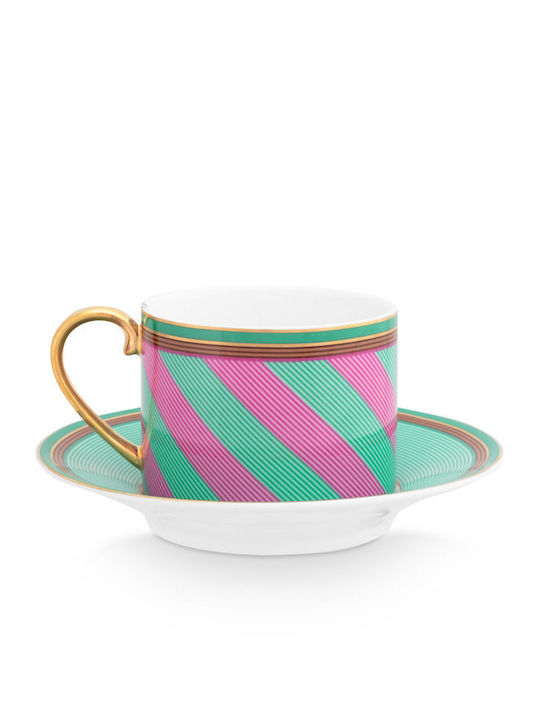 PiP Studio Porcelain Tea Cup Set 220ml Green