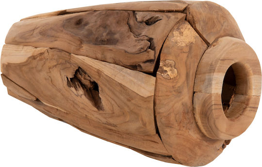 HomeMarkt Vază Decorativă Lemn Zenia Galben 20x8x40cm 1buc